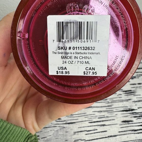 Starbucks Flower 2022 Summer Floral Hibiscus Tumbler Cold Cup 24oz Venti - Picture 9 of 12